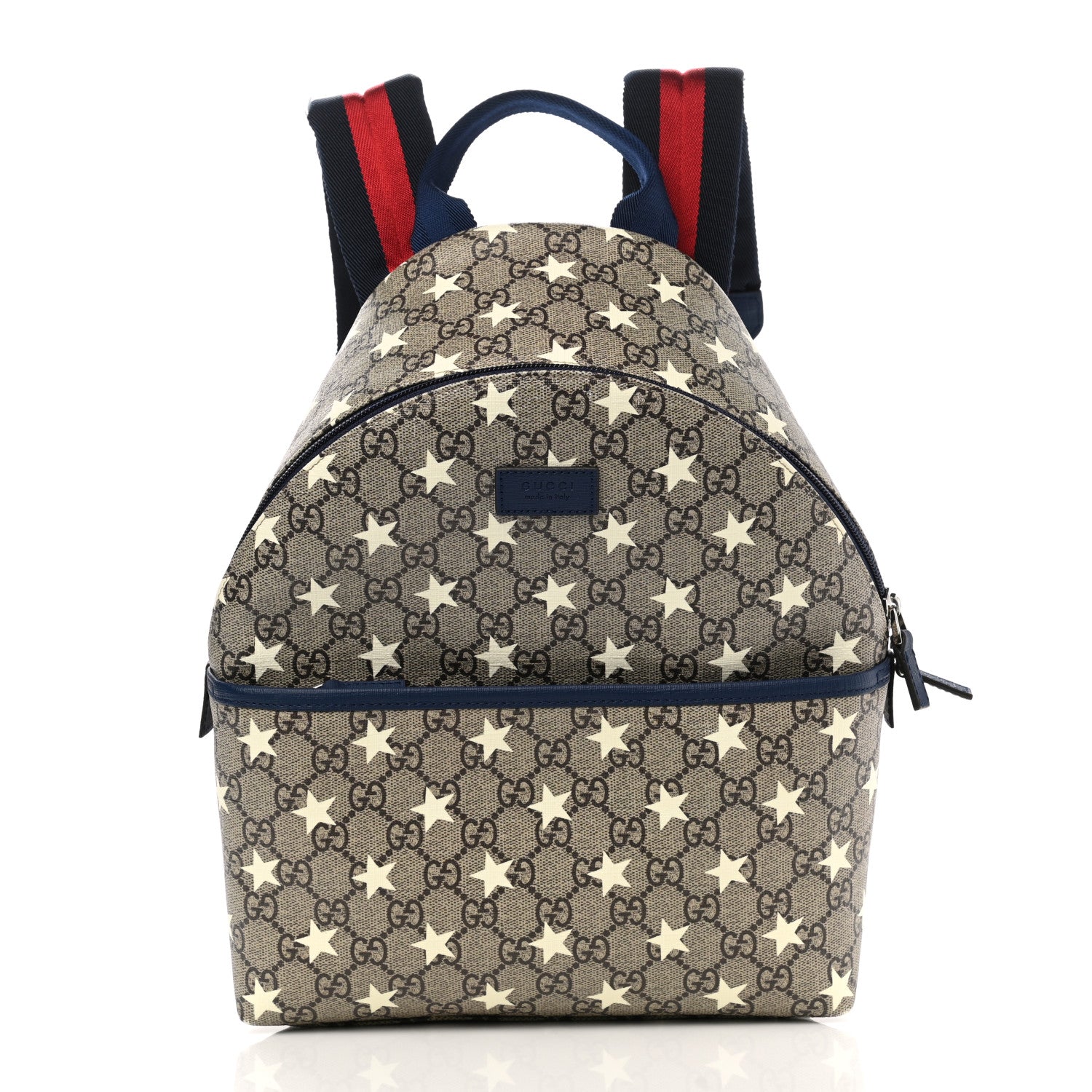 Gucci GG Supreme Monogram Stars Childrens Backpack Beige Ebony Yellow Royal 1 of 10