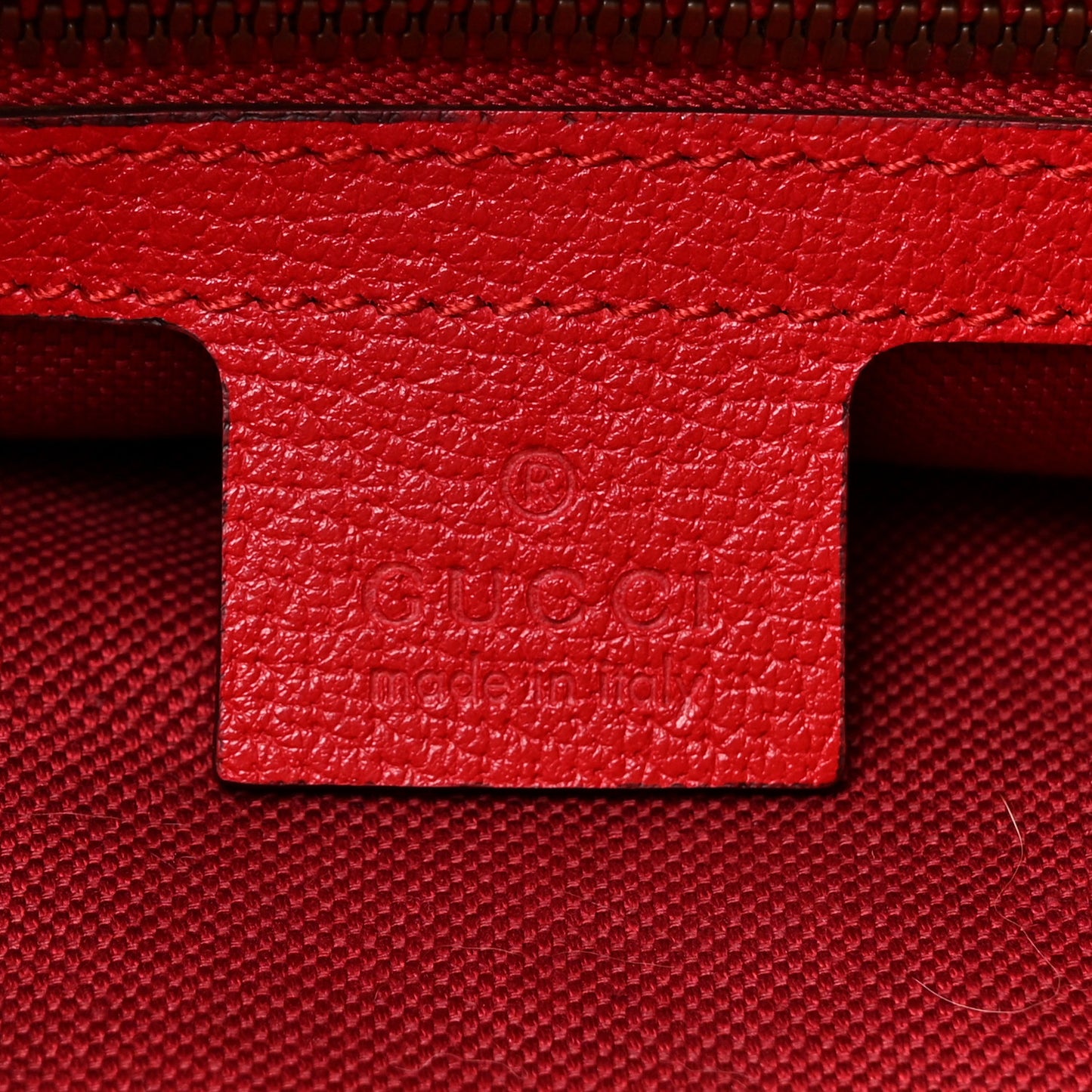 Canvas Logo Sylvie Stripe Drawstring Backpack Red