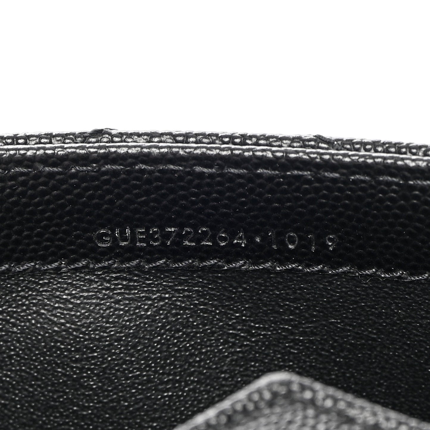 Grain De Poudre Matelasse Chevron Monogram Flap Wallet Black