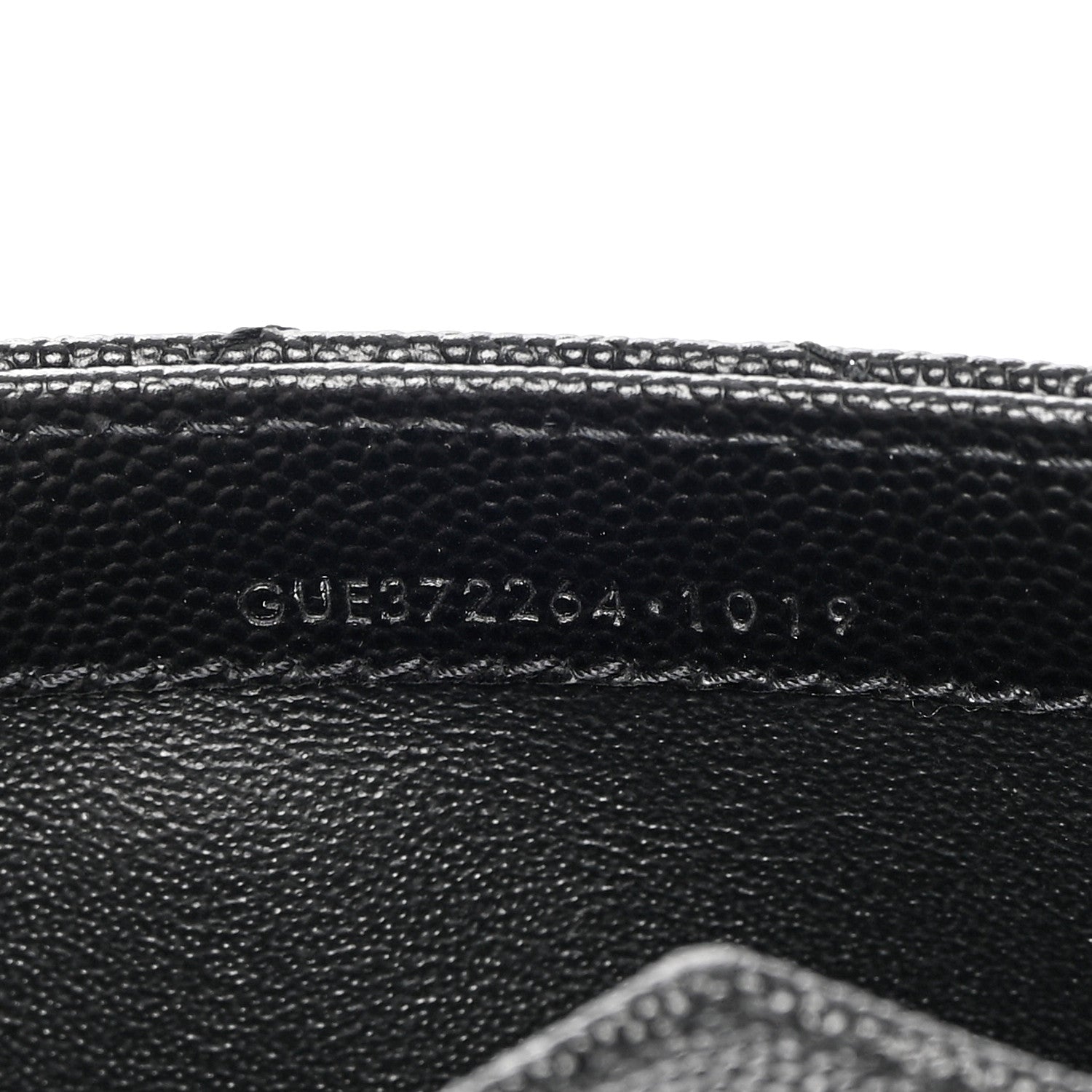 Saint Laurent Grain De Poudre Matelasse Chevron Monogram Flap Wallet Black 7 of 11