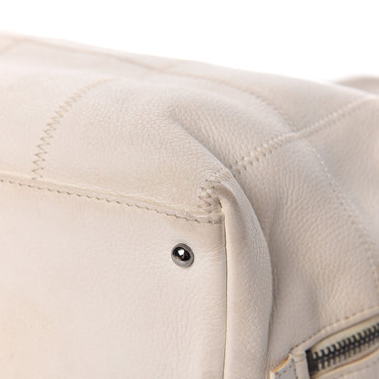Chanel Caviar Square Stitched Large Tote White 19 of 23