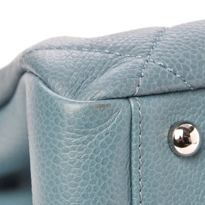 Chanel Caviar Quilted Timeless CC Tote Blue 8 of 14
