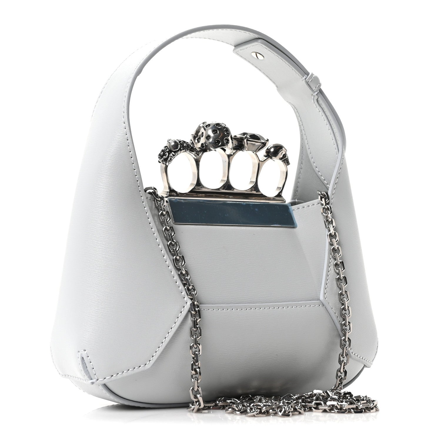 Alexander McQueen Calfskin Mini The Jeweled Hobo Dust 3 of 10