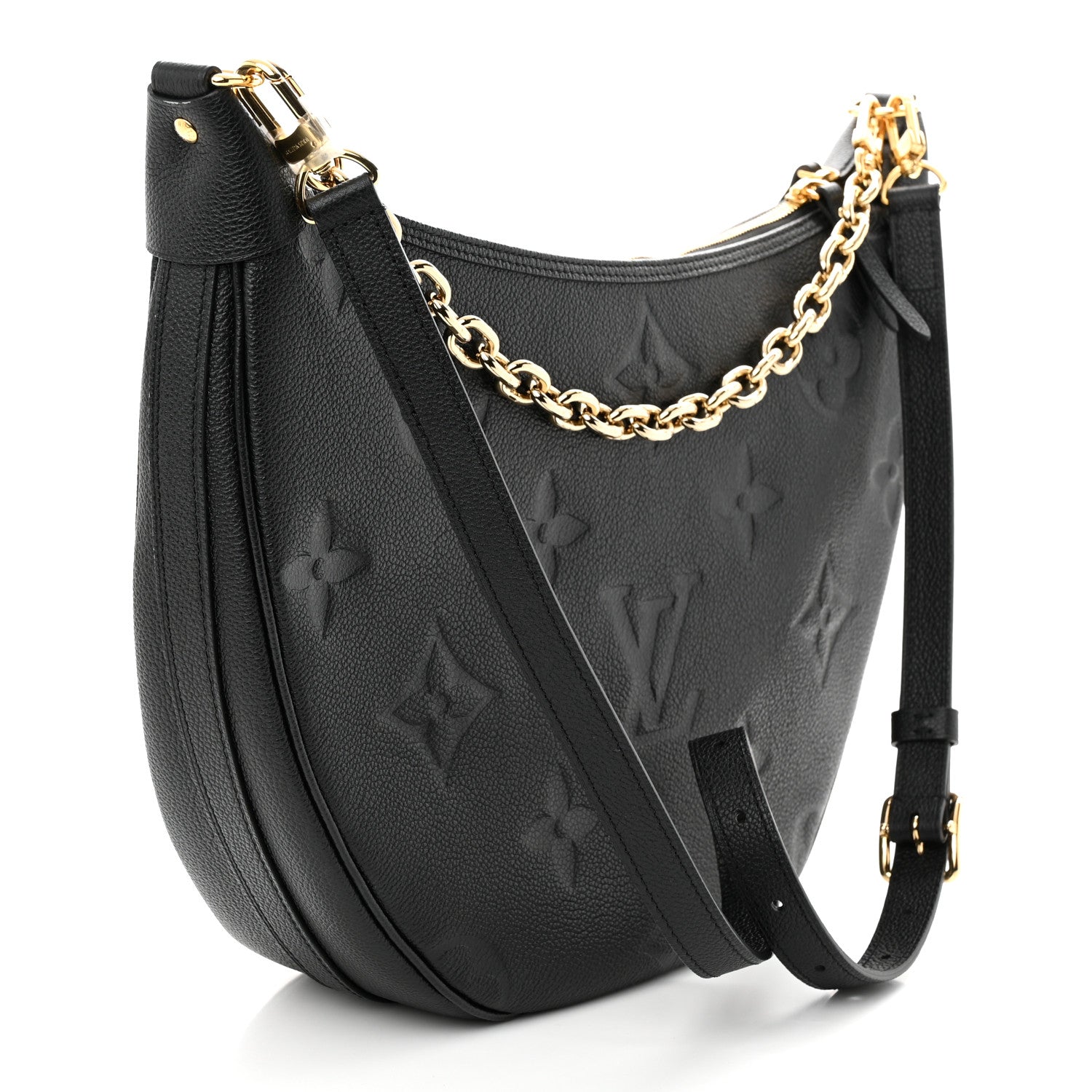 Louis Vuitton Empreinte Monogram Giant Loop Hobo Black 4 of 11