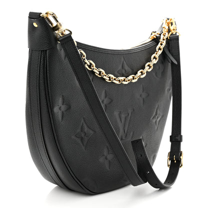 Louis Vuitton Empreinte Monogram Giant Loop Hobo Black 4 of 11
