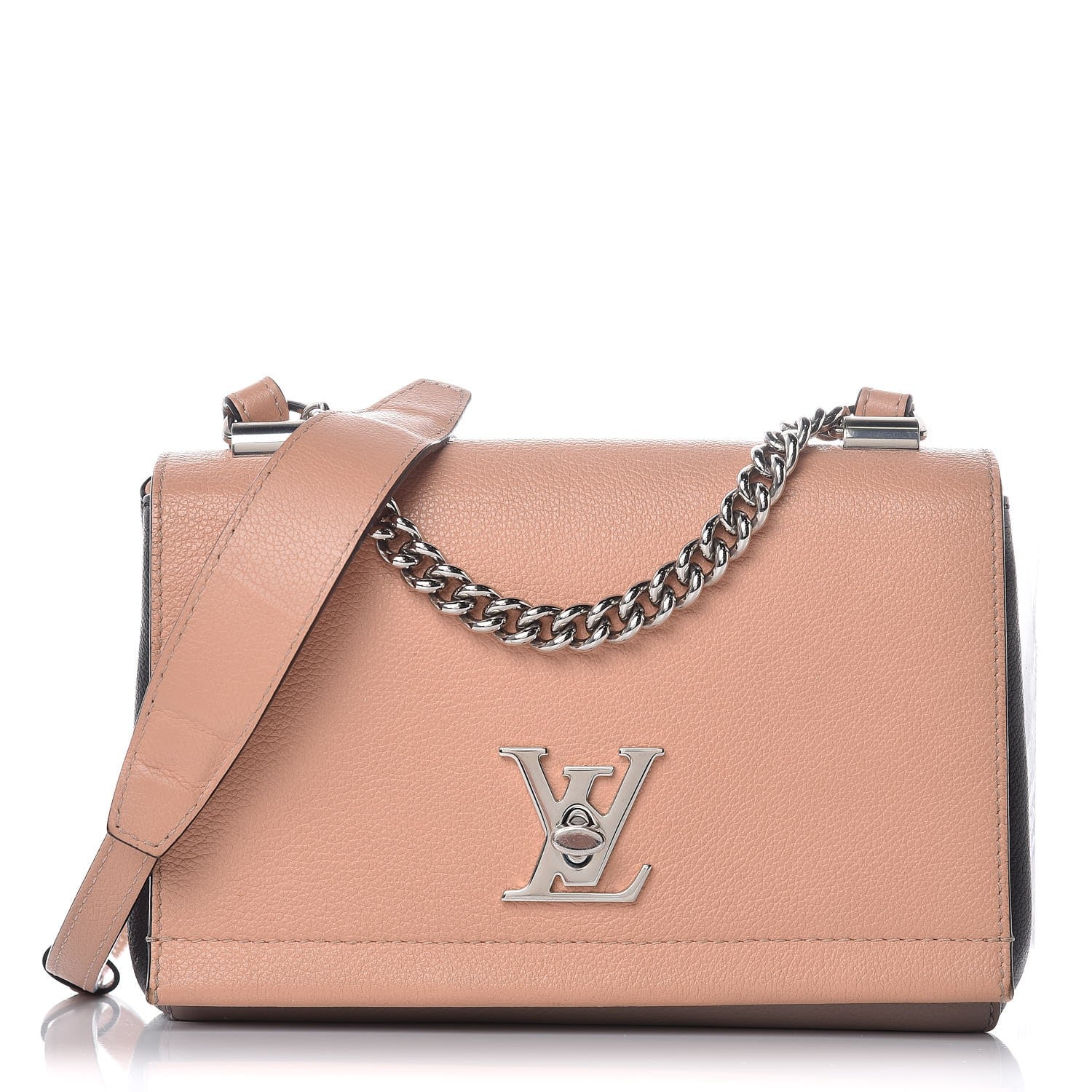 Louis Vuitton Calfskin Lockme II Chain Bag BB Venus Pink Black Magnolia 1 of 21