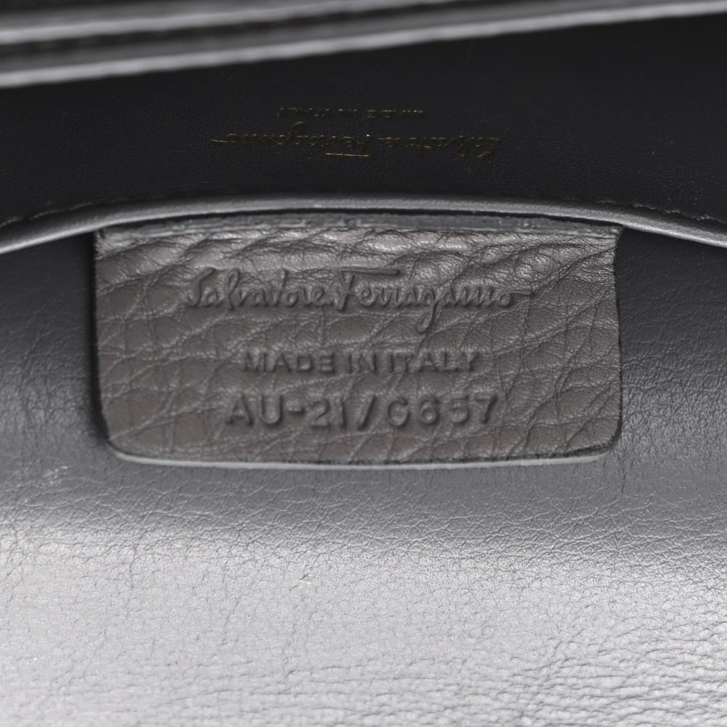 Pebbled Calfskin Ginevra Chain Bag Grey
