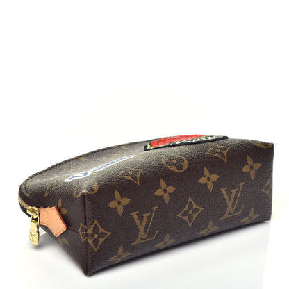 Louis Vuitton Monogram Patches Cosmetic Pouch PM 4 of 7
