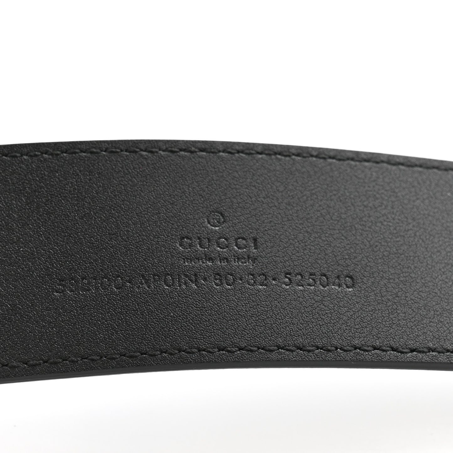Calfskin Crystal Double G 40mm Belt 80 32 Black