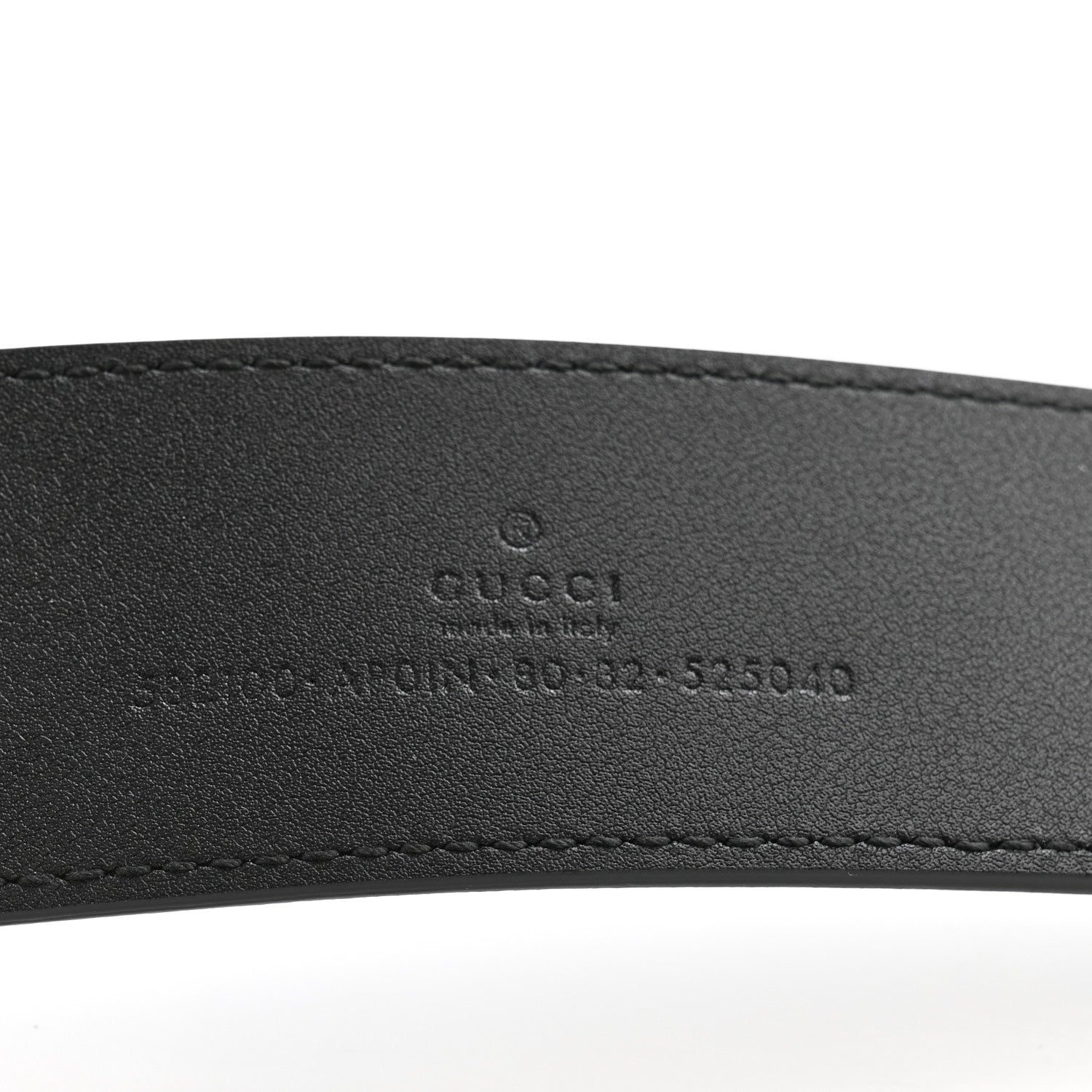 Gucci Calfskin Crystal Double G 40mm Belt 80 32 Black 5 of 5