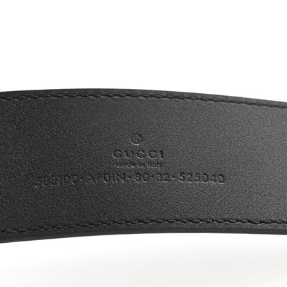 Gucci Calfskin Crystal Double G 40mm Belt 80 32 Black 5 of 5