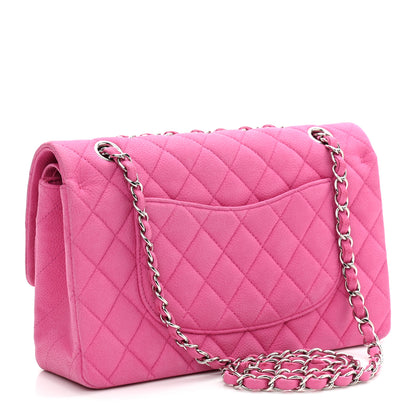 Chanel Iridescent Caviar Quilted Medium Double Flap Pink 3 of 12