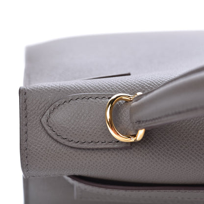 Hermes Epsom Kelly Sellier 28 Etain 26 of 37