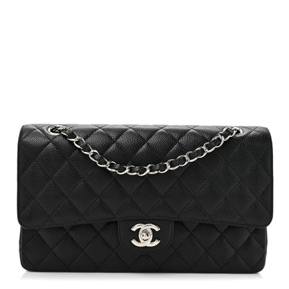 Chanel Caviar Quilted Medium Double Flap Black 1 of 12