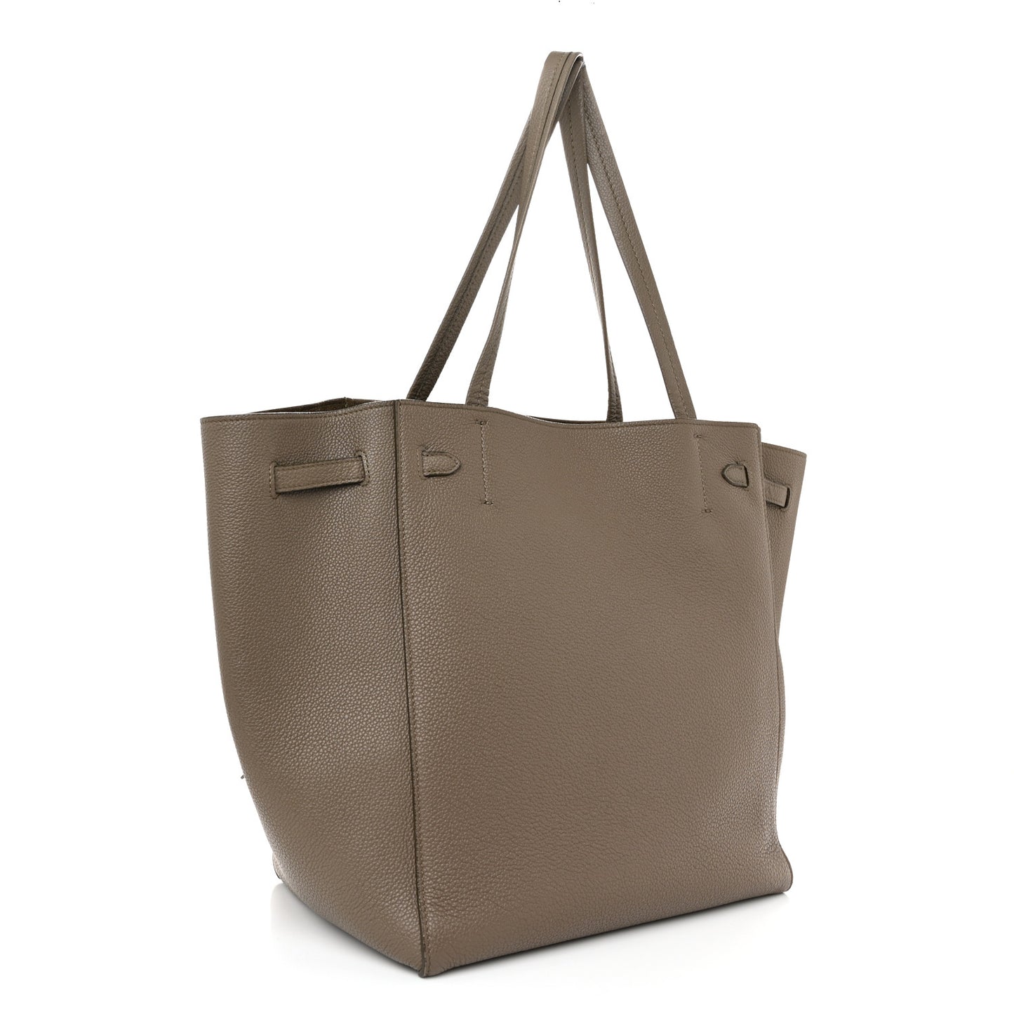 Soft Grained Calfskin Small Belt Cabas Phantom Taupe