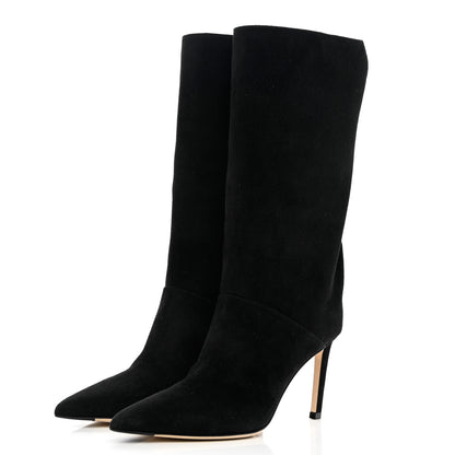 Jimmy Choo Suede Beren 85 Boots 36 Black 3 of 8