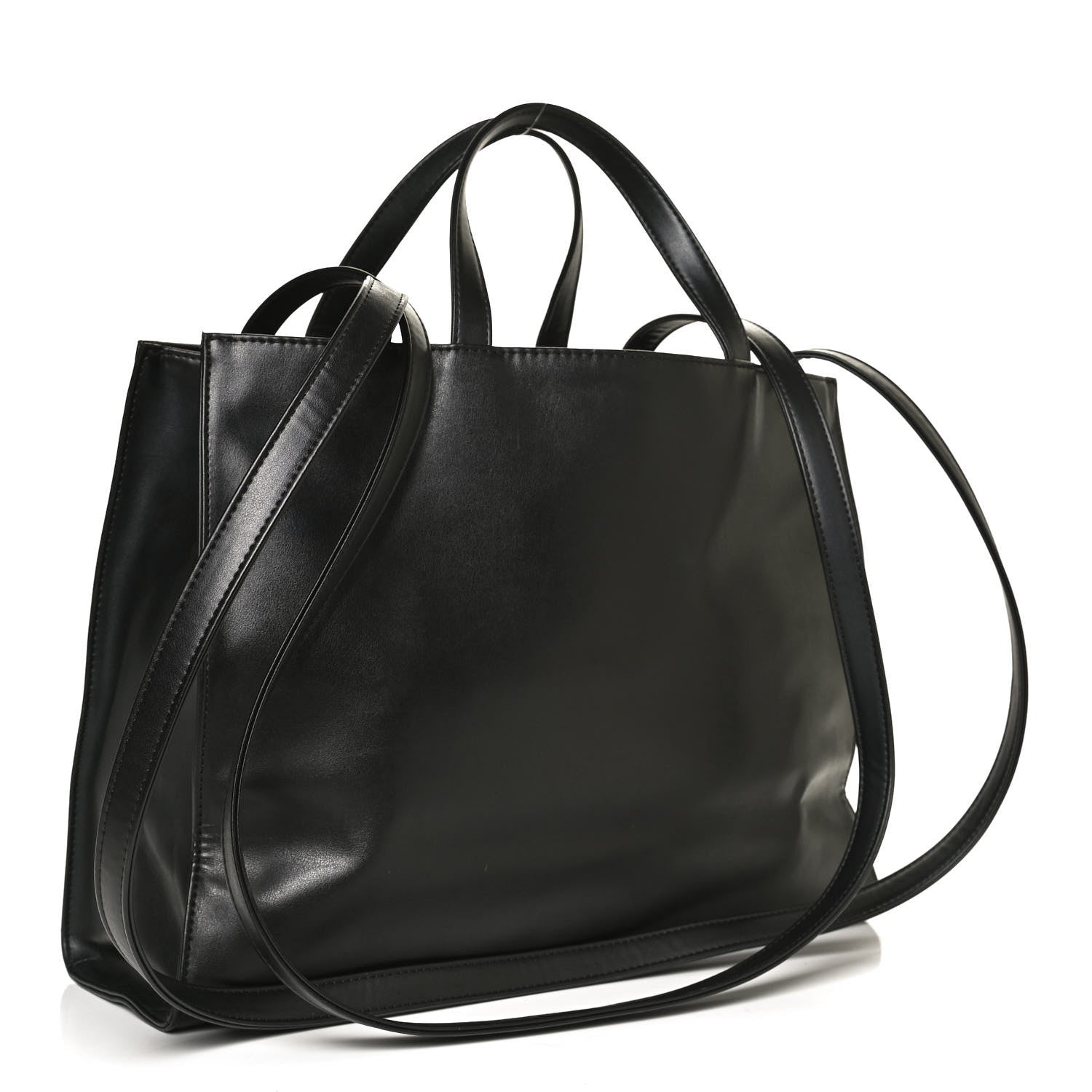 Telfar Vegan Leather Medium Shopping Bag Black 3 of 13