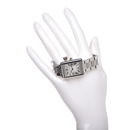Cartier Stainless Steel 24mm Tank Solo Quartz Watch 2 of 6