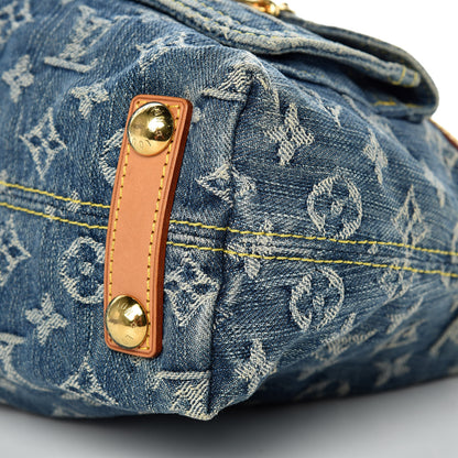 Louis Vuitton Monogram Denim Baggy PM Blue 6 of 9