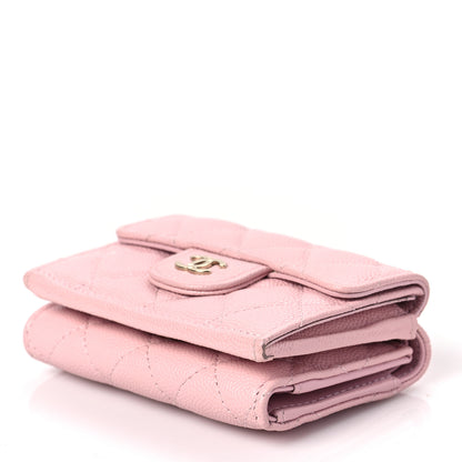 Chanel Caviar Quilted Double Flap Wallet Pink 9 of 9