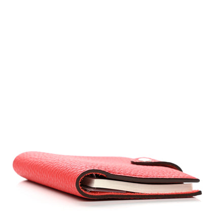 Hermes Taurillon Clemence Ulysse Mini Notebook Rouge De Coeur 4 of 8