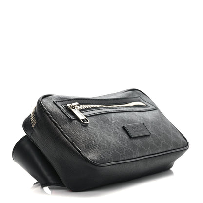 Gucci Soft GG Supreme Monogram Web Belt Bag Black Grey 4 of 9