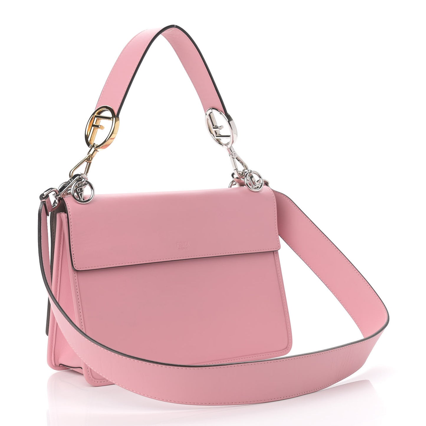 Vitello Century Opaco F is Fendi Kan I Shoulder Bag Rosa Blossom