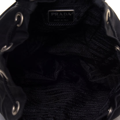Prada Tessuto Nylon Vela Cinch Backpack Black 4 of 10