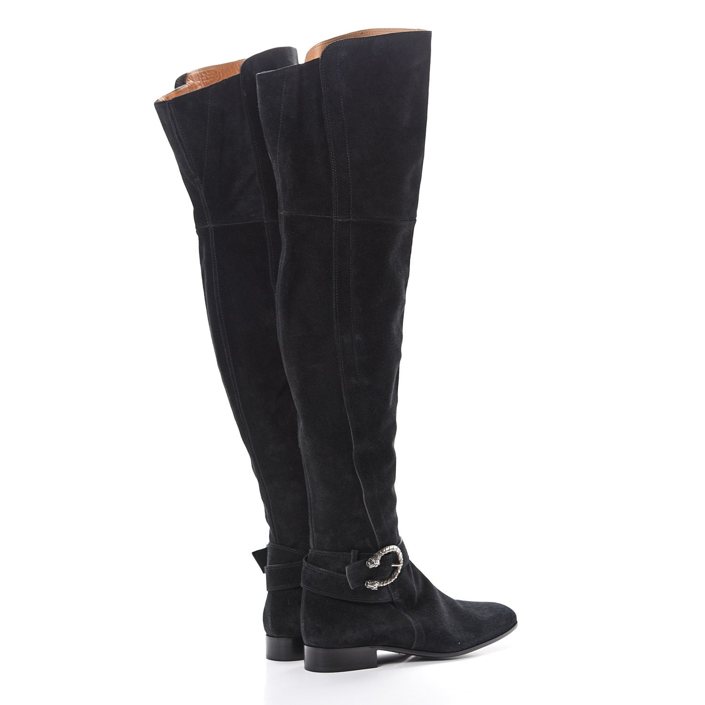 Suede Dionysus Knee Boots 37.5 Black
