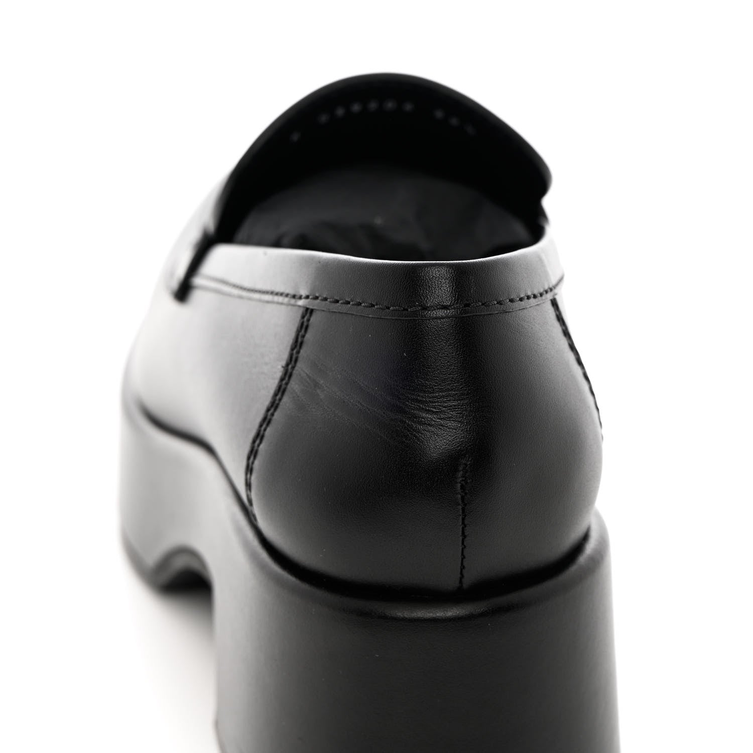 Chanel Calfskin CC Platform Loafers 39.5 Black 11 of 12