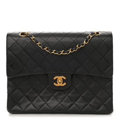 Chanel Lambskin Quilted Medium Double Flap Black 1 of 12