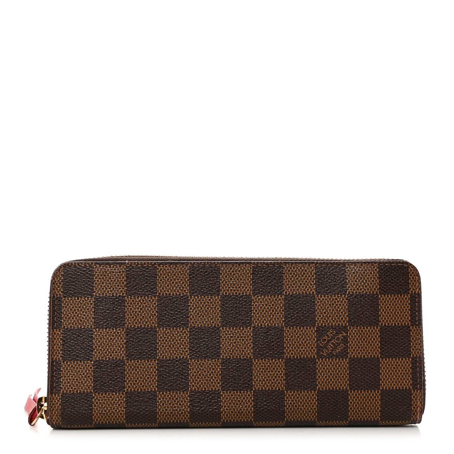Damier Ebene Clemence Wallet Cherry