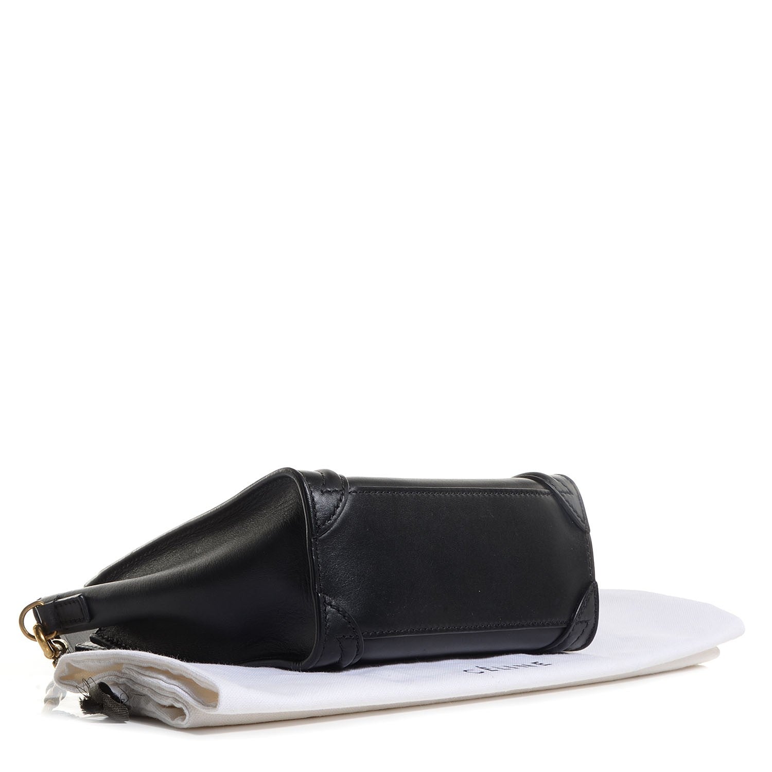 Celine Smooth Calfskin Nano Luggage Black 4 of 8