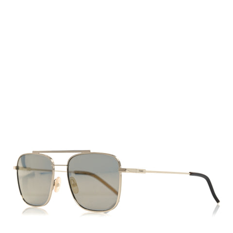 Mirrored Square Sunglasses FF M0008/S Gold
