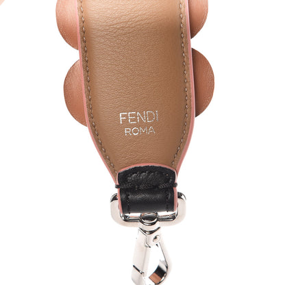 Fendi Vitello Dolce Flowerland Bi-Color Studded Strap You Black Sand Multicolor 5 of 5