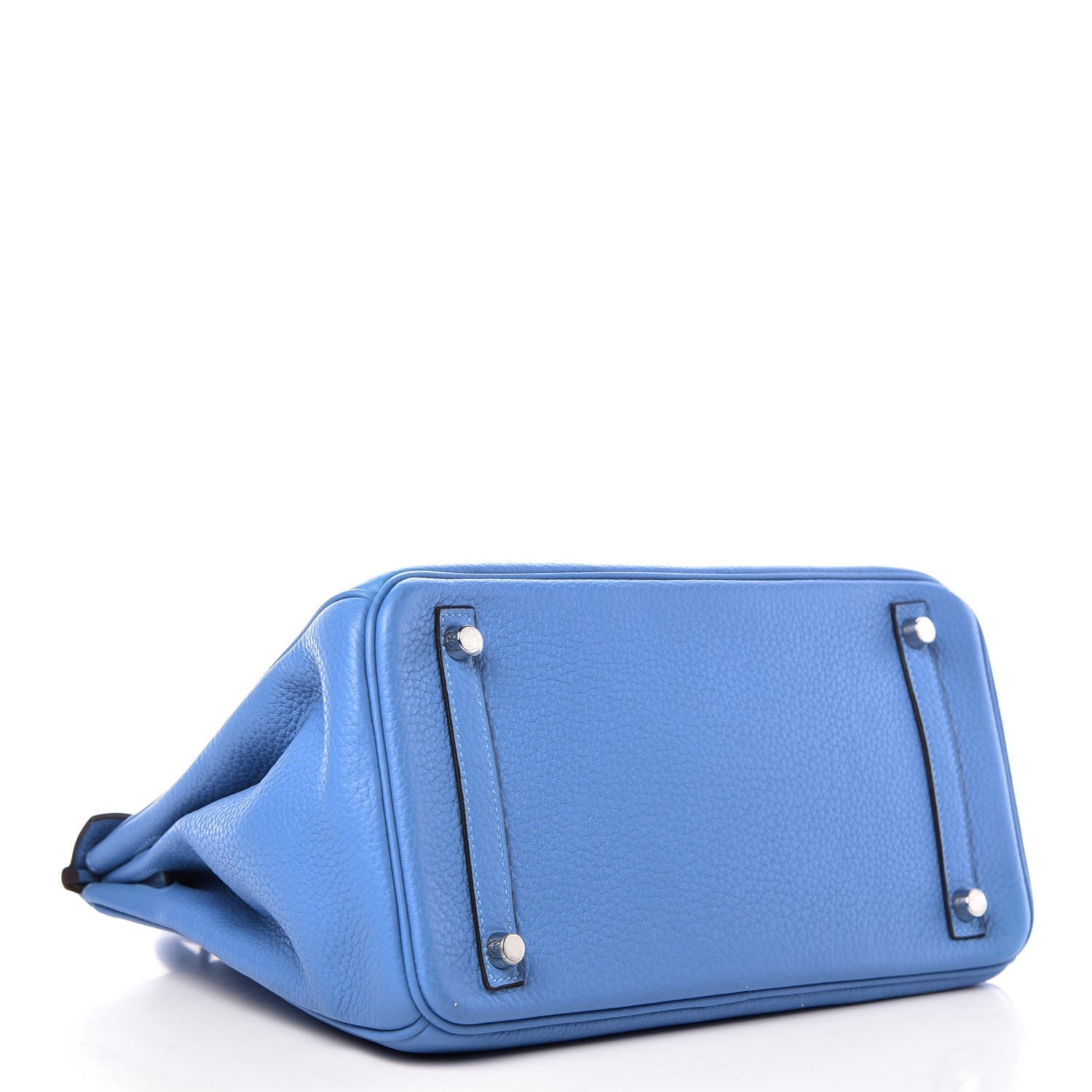 Hermes Taurillon Clemence Birkin 30 Bleu Paradis 5 of 33