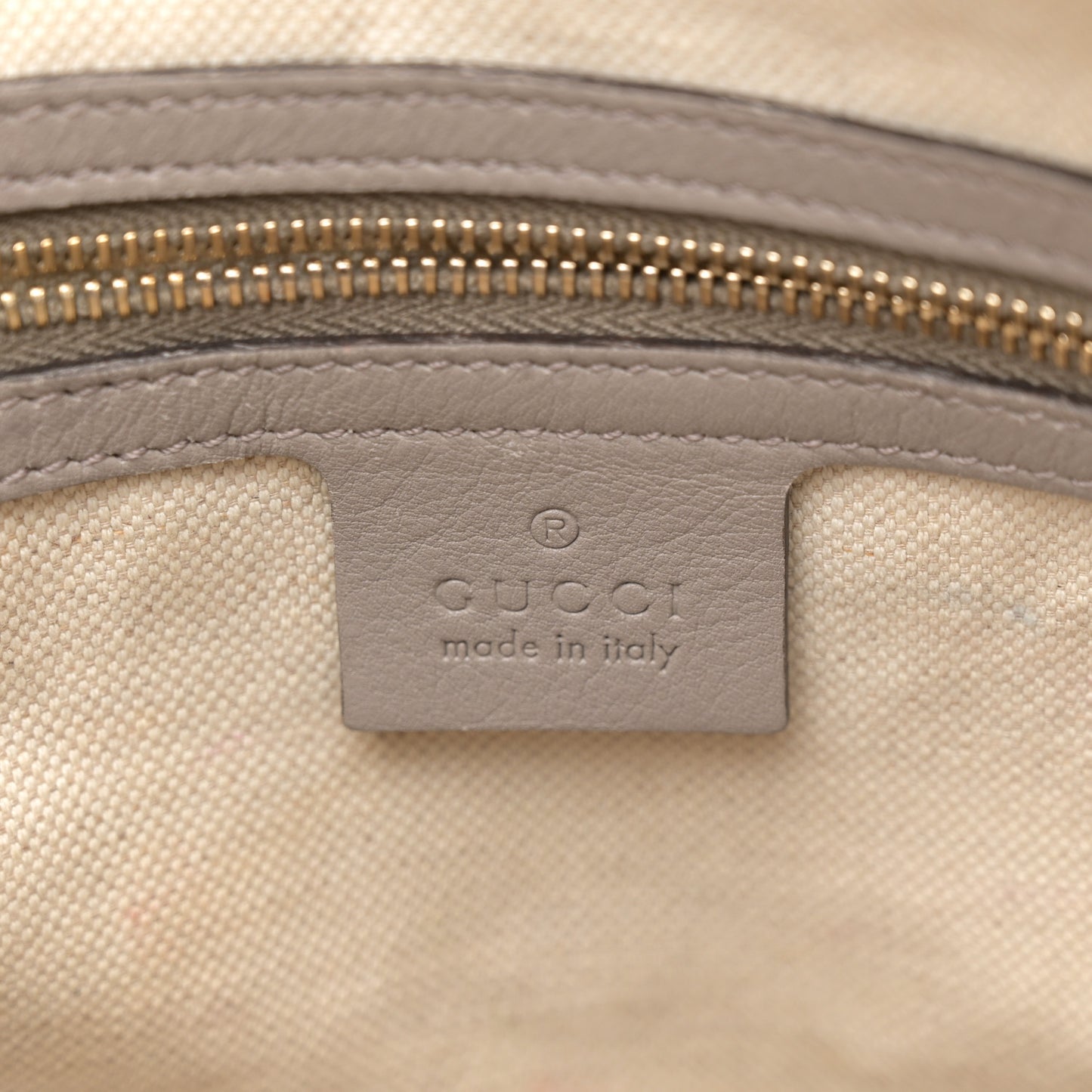Guccissima Medium Bree Foldover Tote Storm Grey