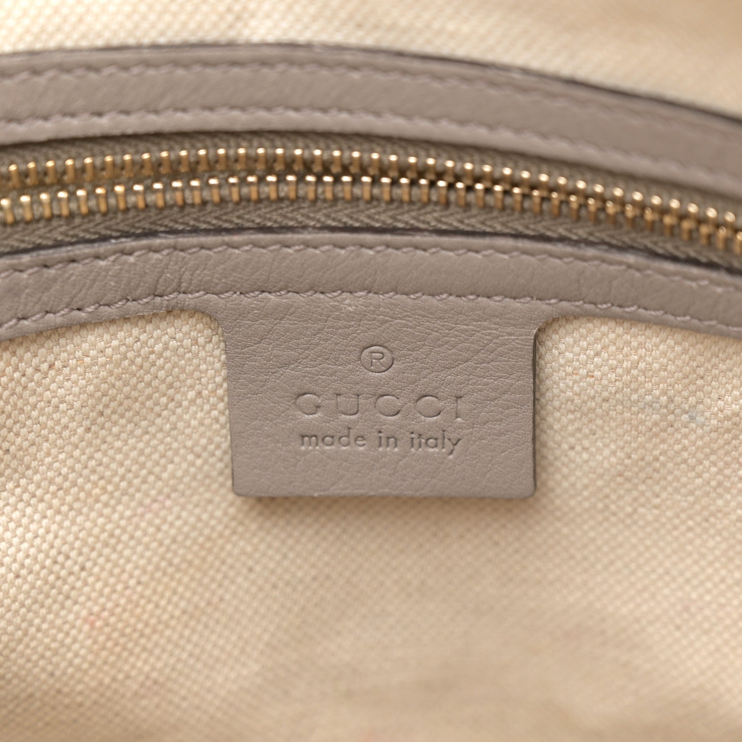 Gucci Guccissima Medium Bree Foldover Tote Storm Grey 6 of 13