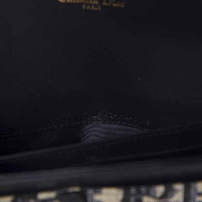 Christian Dior Oblique Saddle Chain Long Wallet Blue 10 of 12