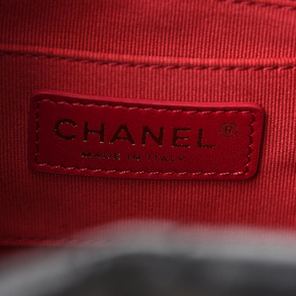 Chanel Lambskin Quilted My Perfect Chain Bucket Drawstring Bag Black 6 of 9