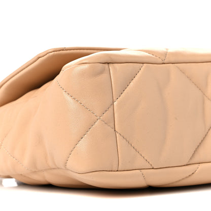 Chanel Lambskin Quilted Medium Chanel 19 Flap Beige 8 of 12