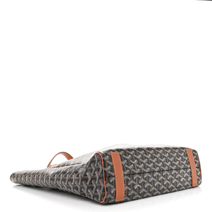 Goyard Goyardine Voltaire III Tote Black Gold 4 of 11