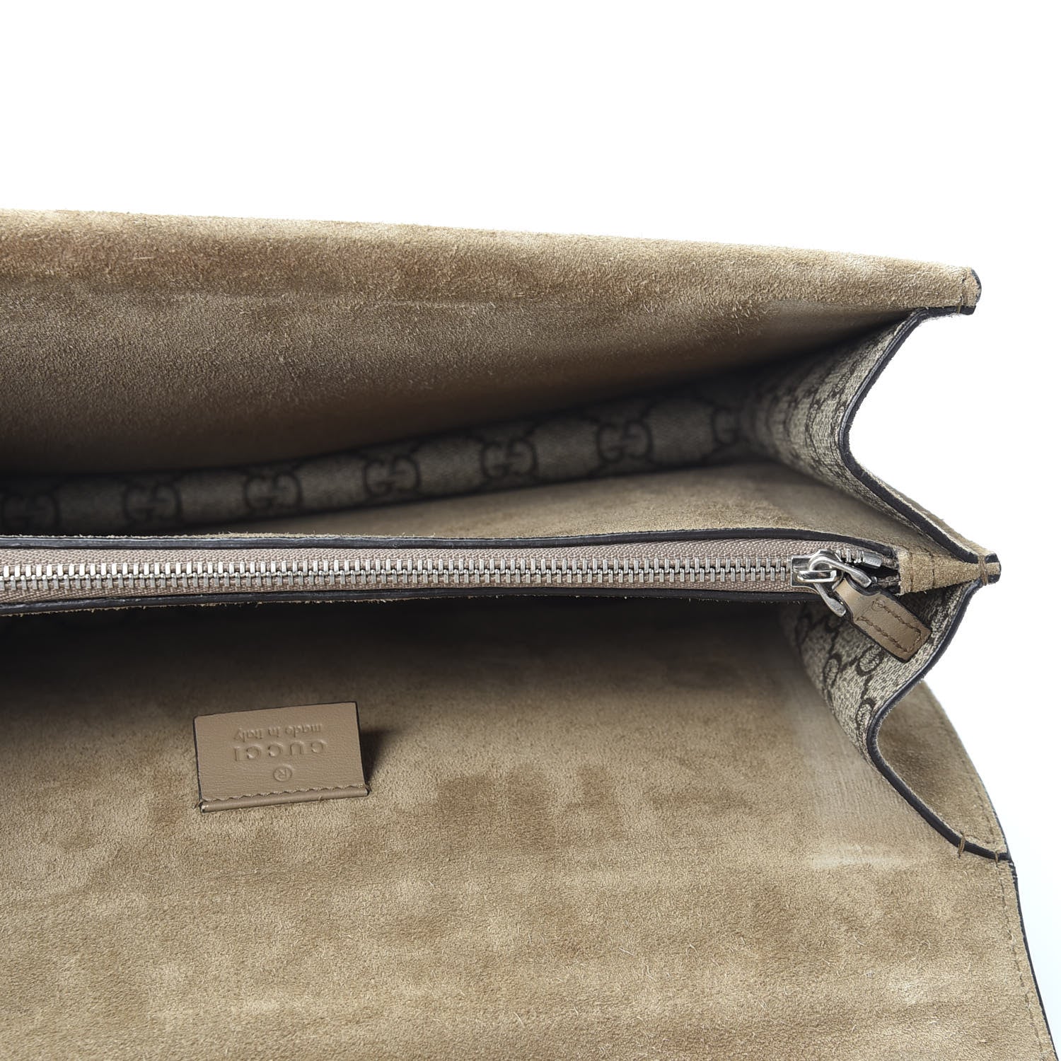 Gucci GG Supreme Monogram Medium Dionysus Shoulder Bag Taupe 4 of 9
