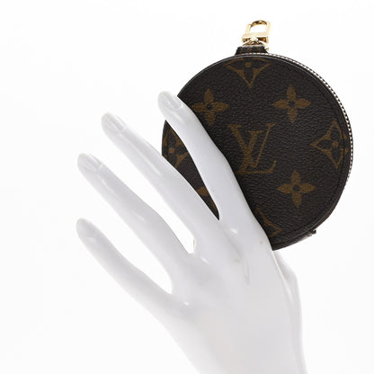 Louis Vuitton Monogram OnTheGo East West Round Coin Purse Red 2 of 8