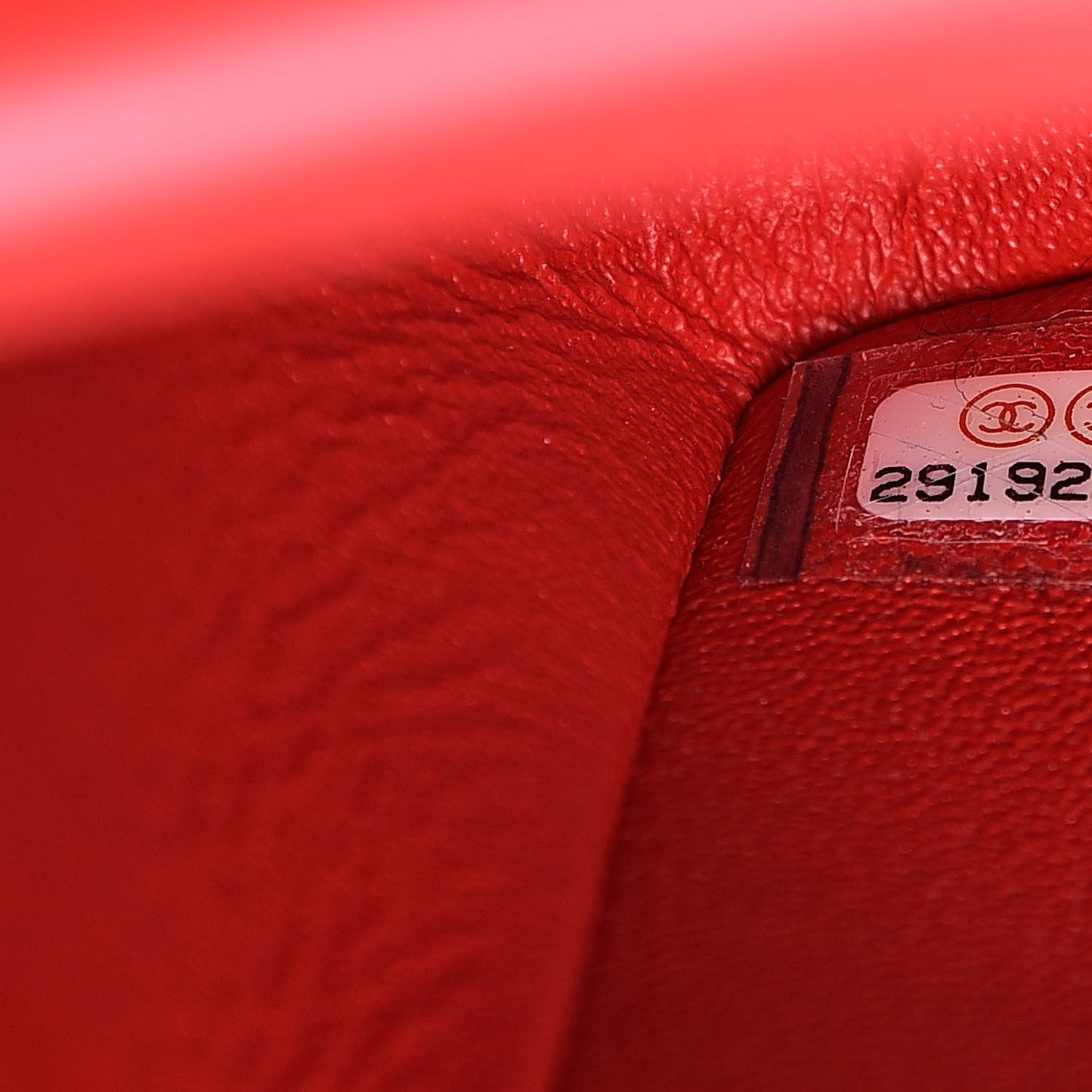 Patent Calfskin Quilted Bi-Color Mini Rectangular Flap Red Black