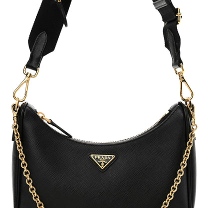 Prada Saffiano Lux Re-Edition 2005 Shoulder Bag Black 8 of 12