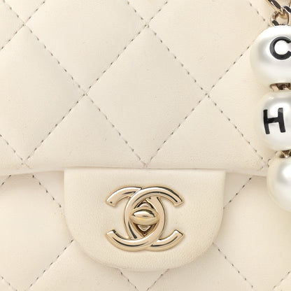 Chanel Lambskin Quilted Mini My Precious Flap White 8 of 17