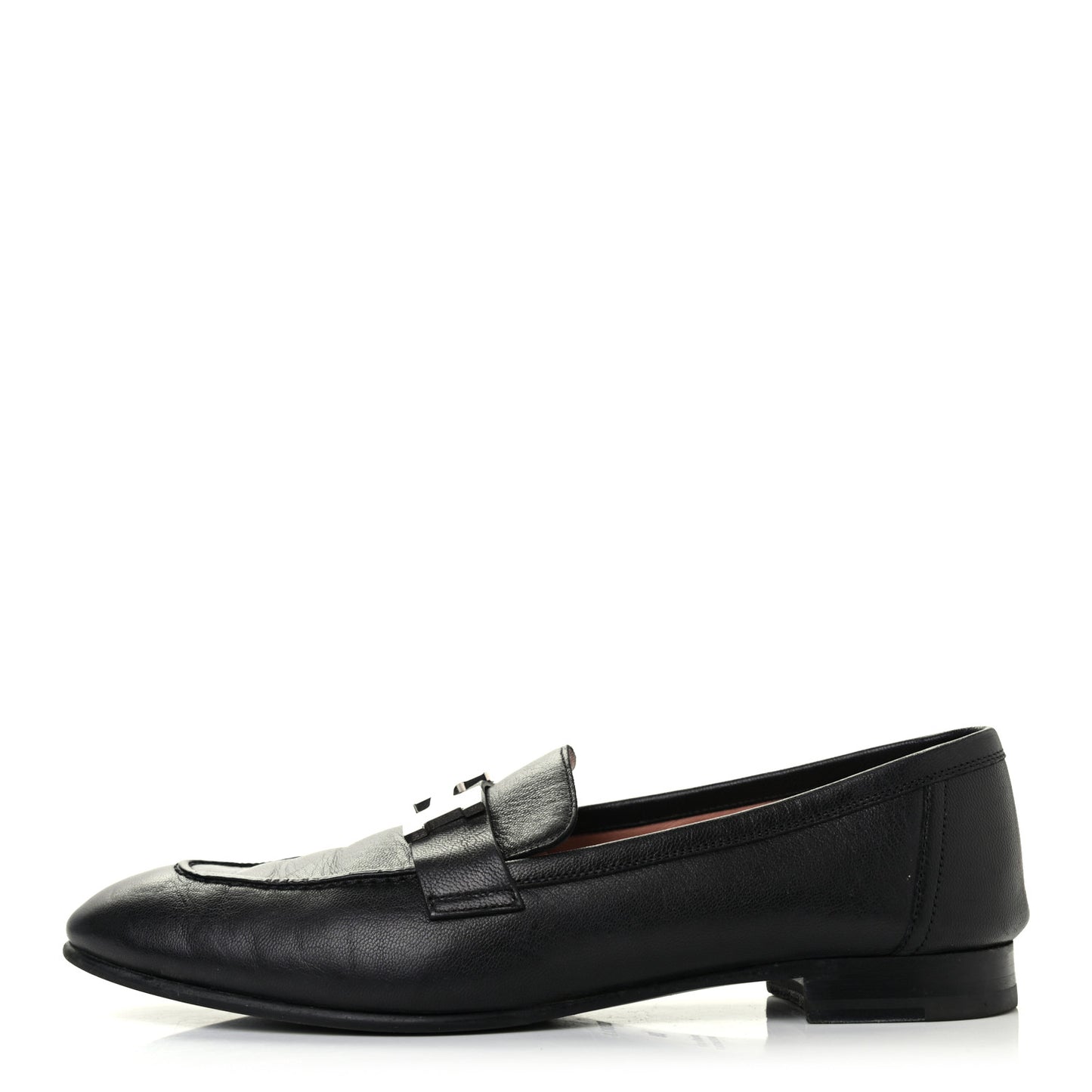 Goatskin Womens Paris Loafers 39 Black