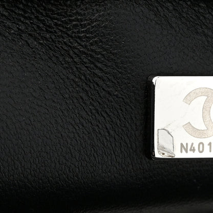 Chanel Sequin Camellia Small Single Flap Silver Black 7 of 11