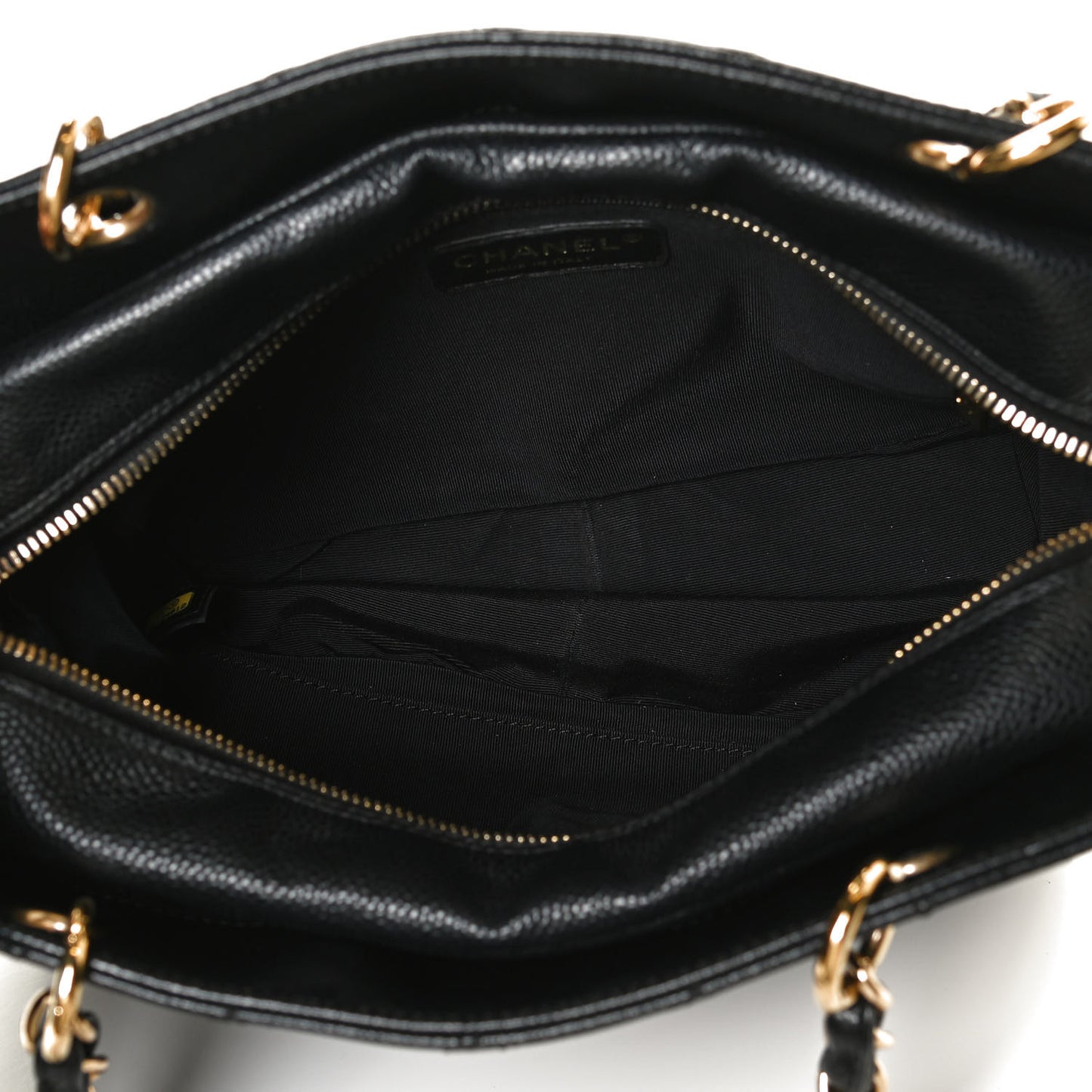 Caviar Quilted Petit Timeless Tote PTT Black